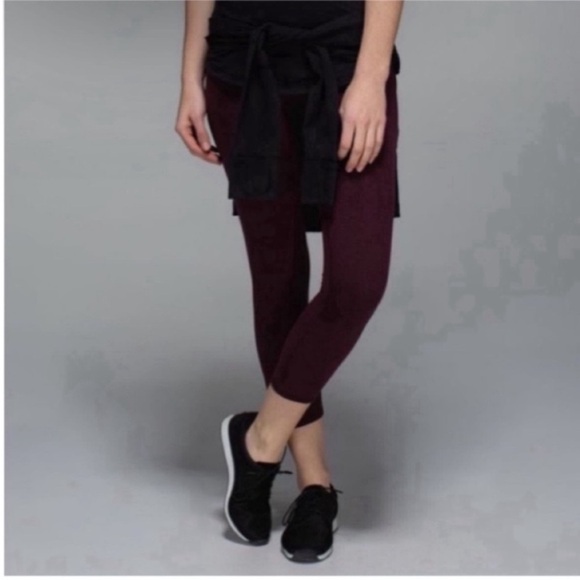 Lululemon Wunder Under Crop II *Cotton (Roll Down) - Picture 2 of 5